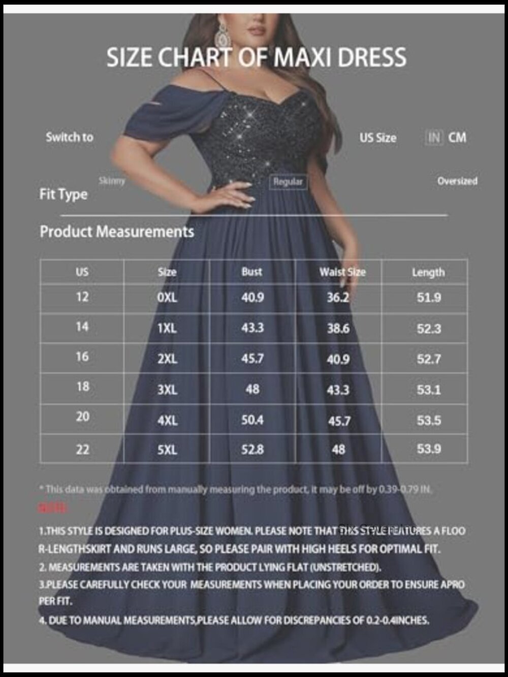 Plus Size Sequin A-Line Maxi Dress with Spaghetti Straps Formal Prom Wedding - Picture 6 of 7